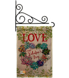 Succa for Love - Valentines Spring Vertical Impressions Decorative Flags HG137147 Made In USA