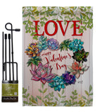 Succa for Love - Valentines Spring Vertical Impressions Decorative Flags HG137147 Made In USA