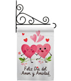 Feliz día del amor - Valentines Spring Vertical Impressions Decorative Flags HG137383 Made In USA