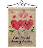 Feliz día del amor - Valentines Spring Vertical Impressions Decorative Flags HG137383 Made In USA