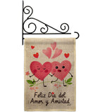Feliz día del amor - Valentines Spring Vertical Impressions Decorative Flags HG137383 Made In USA