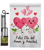 Feliz día del amor - Valentines Spring Vertical Impressions Decorative Flags HG137383 Made In USA