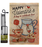 Day to Celebrate Love - Valentines Spring Vertical Impressions Decorative Flags HG137395 Made In USA