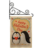 Penguins Love - Valentines Spring Vertical Impressions Decorative Flags HG137396 Made In USA
