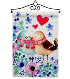 Winter Sweet Birdes - Valentines Spring Vertical Impressions Decorative Flags HG137466 Made In USA