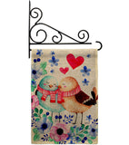 Winter Sweet Birdes - Valentines Spring Vertical Impressions Decorative Flags HG137466 Made In USA