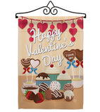 Sweet Valentines Day - Valentines Spring Vertical Impressions Decorative Flags HG192053 Made In USA