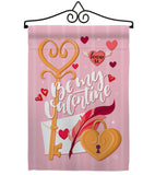 Be My Valentine - Valentines Spring Vertical Impressions Decorative Flags HG192054 Made In USA