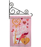 Be My Valentine - Valentines Spring Vertical Impressions Decorative Flags HG192054 Made In USA