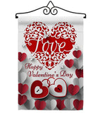 Royalty Love - Valentines Spring Vertical Impressions Decorative Flags HG192154 Made In USA