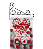 Royalty Love - Valentines Spring Vertical Impressions Decorative Flags HG192154 Made In USA