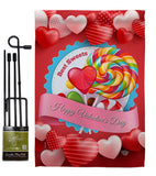 Best Sweet - Valentines Spring Vertical Impressions Decorative Flags HG192306 Made In USA