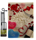 Together Forever - Valentines Spring Vertical Impressions Decorative Flags HG192344 Made In USA