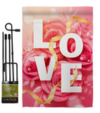 Love - Valentines Spring Vertical Impressions Decorative Flags HG192361 Made In USA