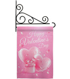 Valentines Gift - Valentines Spring Vertical Impressions Decorative Flags HG192390 Made In USA