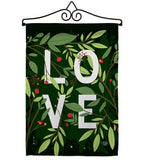 LOVE - Valentines Spring Vertical Impressions Decorative Flags HG192391 Made In USA