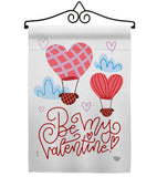 Be My Valentine - Valentines Spring Vertical Impressions Decorative Flags HG192415 Made In USA