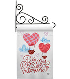 Be My Valentine - Valentines Spring Vertical Impressions Decorative Flags HG192415 Made In USA