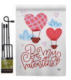 Be My Valentine - Valentines Spring Vertical Impressions Decorative Flags HG192415 Made In USA