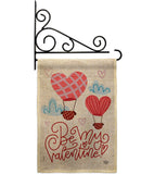 Be My Valentine - Valentines Spring Vertical Impressions Decorative Flags HG192415 Made In USA