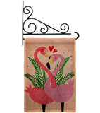 Flamingo Love - Valentines Spring Vertical Impressions Decorative Flags HG192540 Made In USA