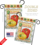 Bell Pepper - Vegetable Food Vertical Impressions Decorative Flags HG117040 Made In USA