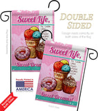 Sweet Life - Vegetable Food Vertical Impressions Decorative Flags HG137215 Made In USA