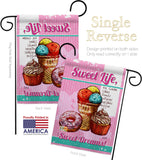 Sweet Life - Vegetable Food Vertical Impressions Decorative Flags HG137215 Made In USA