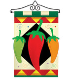 Chili Pepper - Vegetable Food Vertical Applique Decorative Flags HG117015