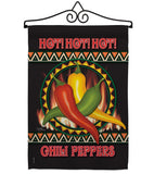 Chili Peppers - Vegetable Food Vertical Impressions Decorative Flags HG117031 Made In USA