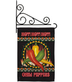 Chili Peppers - Vegetable Food Vertical Impressions Decorative Flags HG117031 Made In USA