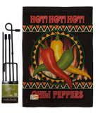 Chili Peppers - Vegetable Food Vertical Impressions Decorative Flags HG117031 Made In USA