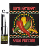 Chili Peppers - Vegetable Food Vertical Impressions Decorative Flags HG117031 Made In USA