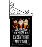 Ice Cream Better - Vegetable Food Vertical Impressions Decorative Flags HG192648 Made In USA