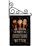 Ice Cream Better - Vegetable Food Vertical Impressions Decorative Flags HG192648 Made In USA