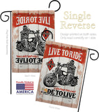 Love To Ride - Vehicle Interests Vertical Impressions Decorative Flags HG115256 Made In USA