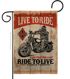 Love To Ride - Vehicle Interests Vertical Impressions Decorative Flags HG115256 Made In USA