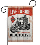 Love To Ride - Vehicle Interests Vertical Impressions Decorative Flags HG115256 Made In USA