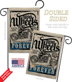 Two Wheels - Vehicle Interests Vertical Impressions Decorative Flags HG115257 Made In USA