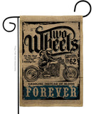 Two Wheels - Vehicle Interests Vertical Impressions Decorative Flags HG115257 Made In USA