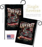 Bikers Rule - Vehicle Interests Vertical Impressions Decorative Flags HG115258 Made In USA