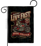 Bikers Rule - Vehicle Interests Vertical Impressions Decorative Flags HG115258 Made In USA