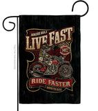 Bikers Rule - Vehicle Interests Vertical Impressions Decorative Flags HG115258 Made In USA