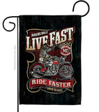 Bikers Rule - Vehicle Interests Vertical Impressions Decorative Flags HG115258 Made In USA