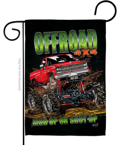 Offroad - Vehicle Interests Vertical Impressions Decorative Flags HG130408 Made In USA