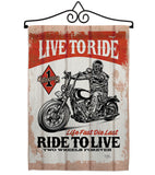 Love To Ride - Vehicle Interests Vertical Impressions Decorative Flags HG115256 Made In USA