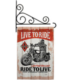 Love To Ride - Vehicle Interests Vertical Impressions Decorative Flags HG115256 Made In USA