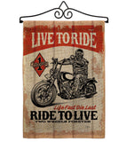 Love To Ride - Vehicle Interests Vertical Impressions Decorative Flags HG115256 Made In USA