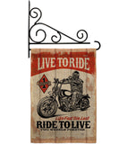 Love To Ride - Vehicle Interests Vertical Impressions Decorative Flags HG115256 Made In USA