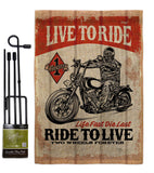 Love To Ride - Vehicle Interests Vertical Impressions Decorative Flags HG115256 Made In USA